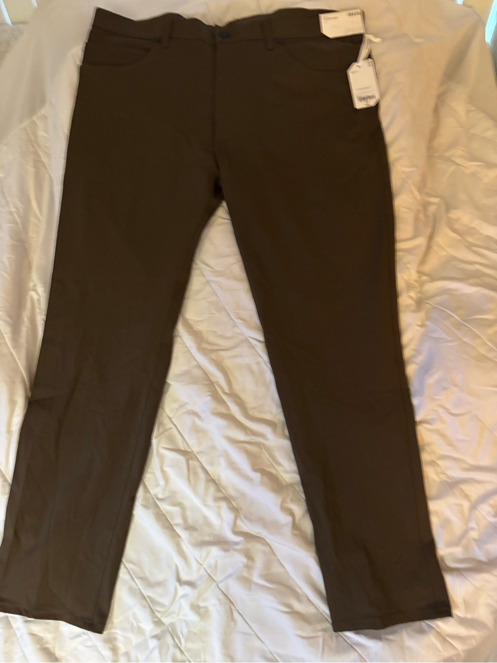 STYLUS Men's Dark Brown Slim Straight Chinos